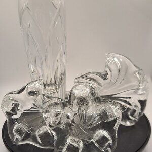 Lenox Lily Bud Vases Set 4 Large and Medium Lily Vases Bonus Lenox Saratoga Bud